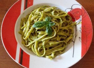 Una foto de Pasta al Pesto