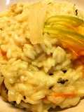 Risotto con flor de calabaza