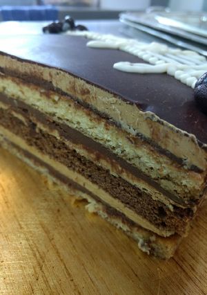 Una foto de Torta ópera