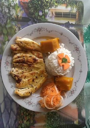 Una foto de Pechuga asada