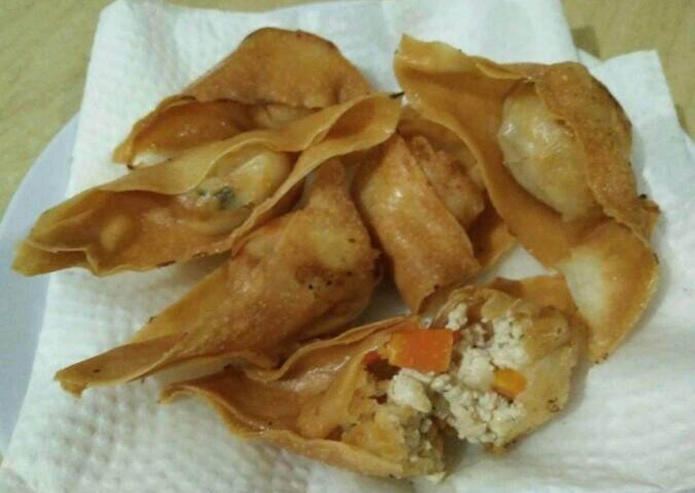 Pangsit Goreng Tahu Vegetarian