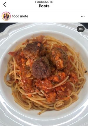Foto resep Spaghetti meatball with homemade bolognese sauce