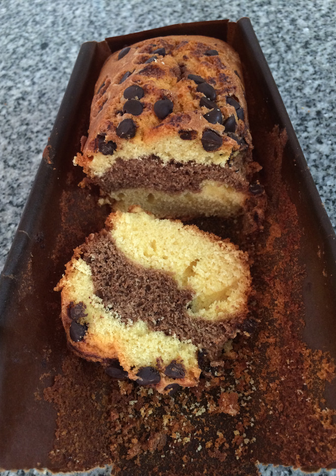 Una foto de Budín de nueces y chocolate