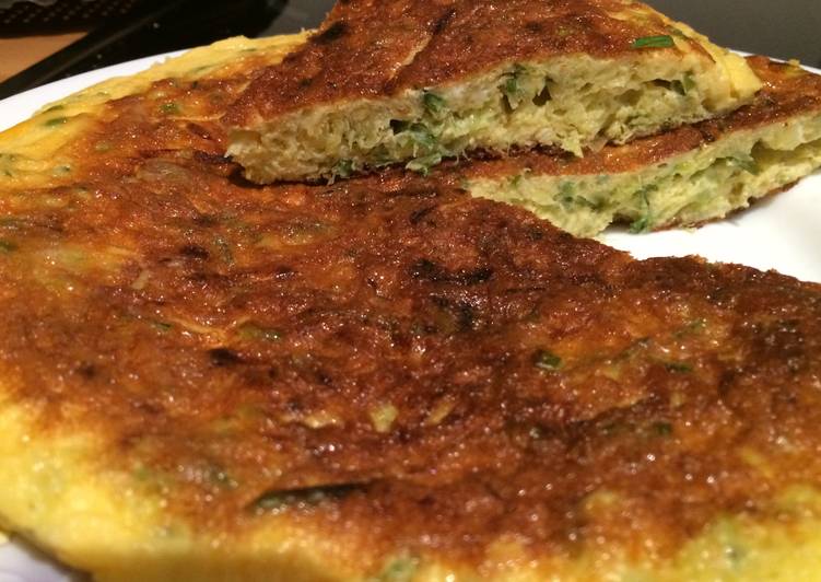 Tortilla de cebolla de verdeo Receta de cata69 Cookpad