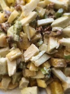 Una foto de Ensalada waldorf con ananá