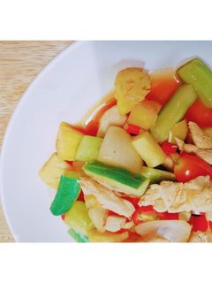 รูปของ ผัดเปรี้ยวหวานอกไก่ (คลีน)