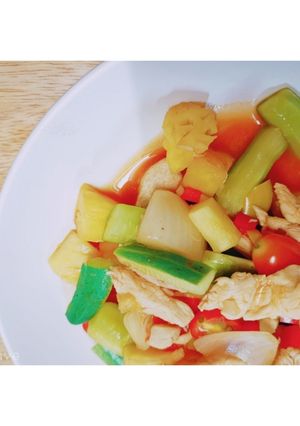 รูปของ ผัดเปรี้ยวหวานอกไก่ (คลีน)
