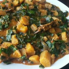A picture of Unripe plantain porridge.