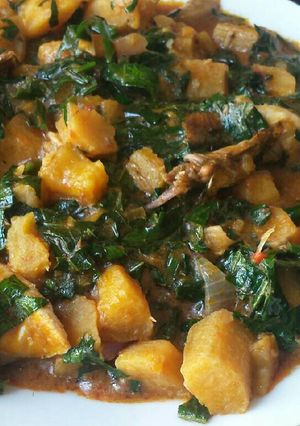 A picture of Unripe plantain porridge.