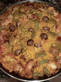 Una foto de Paella valenciana fácil