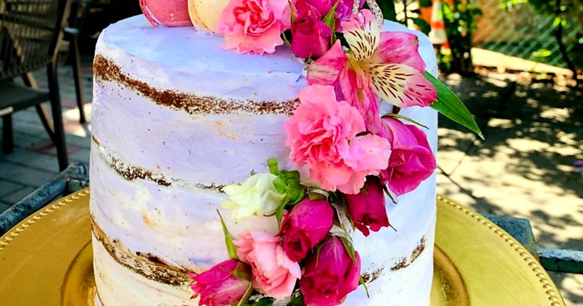  Torta de cumpleaños floral 🇺🇾 Receta de silvia6 🇺🇾
