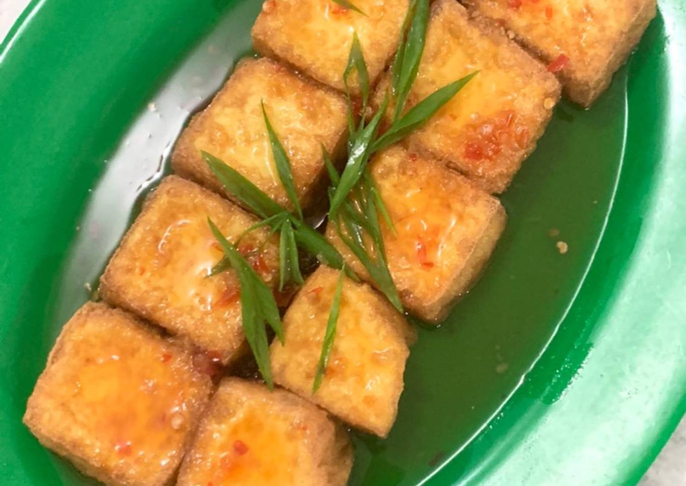 Tahu homemade saus Thai