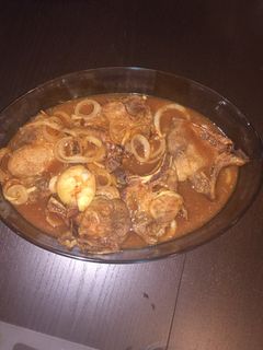 Una foto de Chuletas con salsa barbacoa 