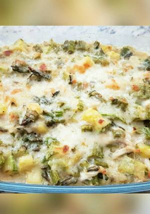 Una foto de Gratén de pollo y vegetales