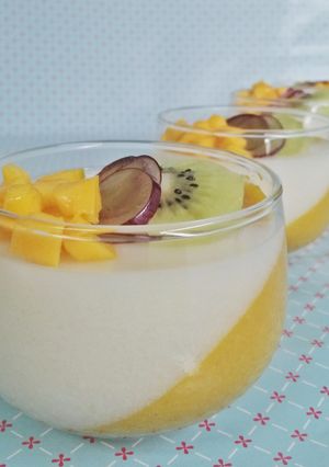 Foto resep Vanilla Mango Panna Cotta