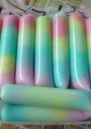 Foto resep Rainbow ice / es lilin pelangi