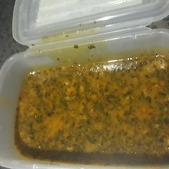 Onugbo soup A picture of Onugbo soup.