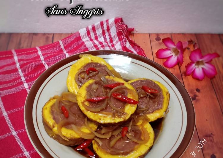 Telur Ceplok Rolade Saus Inggris