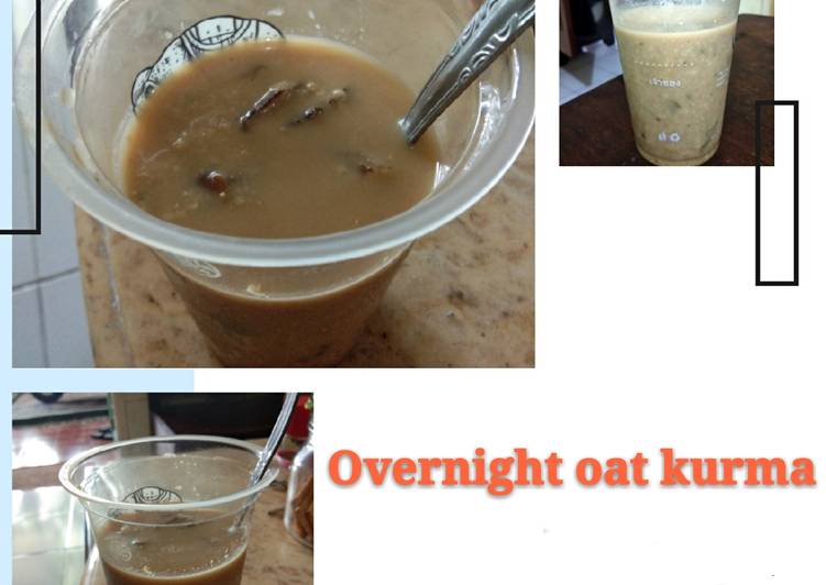 Overnight oat Kurma