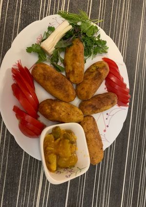 عکسی از دستور کوکو سیب زمینی سوخاری