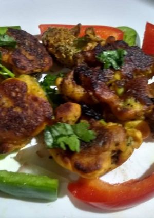 A picture of Cauliflower fritters.