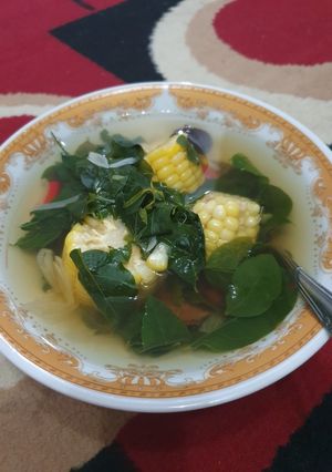 Foto resep Sayur bening daun katuk+jagung manis