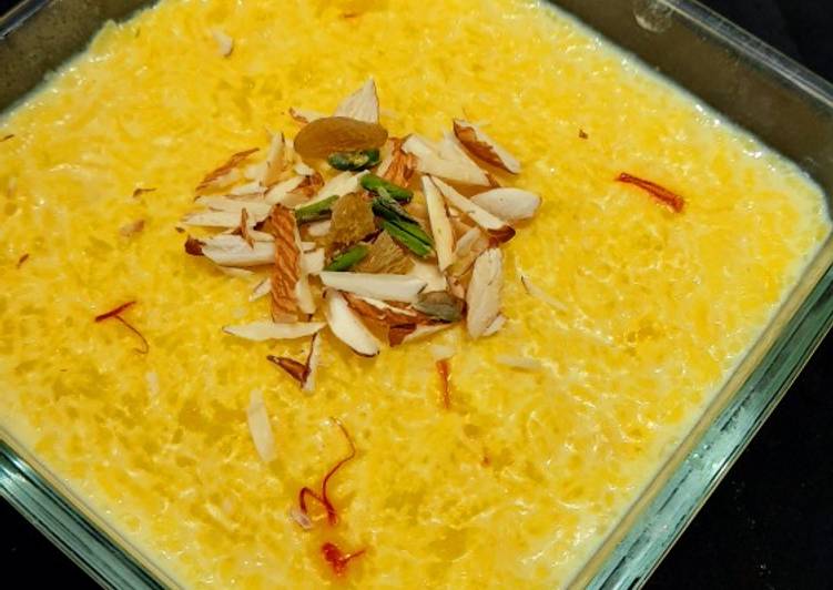 Simple Way to Make Homemade Zafrani Kheer