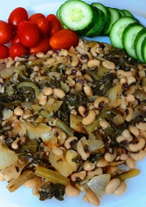 Φωτογραφία της συνταγής Φασόλι μαυρομάτικο τηγανιά "χθεσινό"