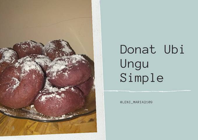 Donat Ubi Ungu Takaran sendok simpel sederhana