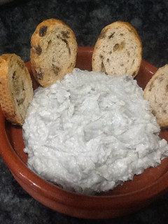 Una foto de Crema de cabrales al vino blanco