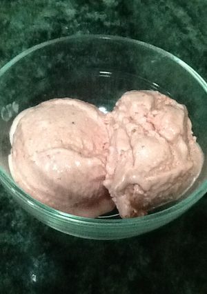 Una foto de Helado de fresas congeladas