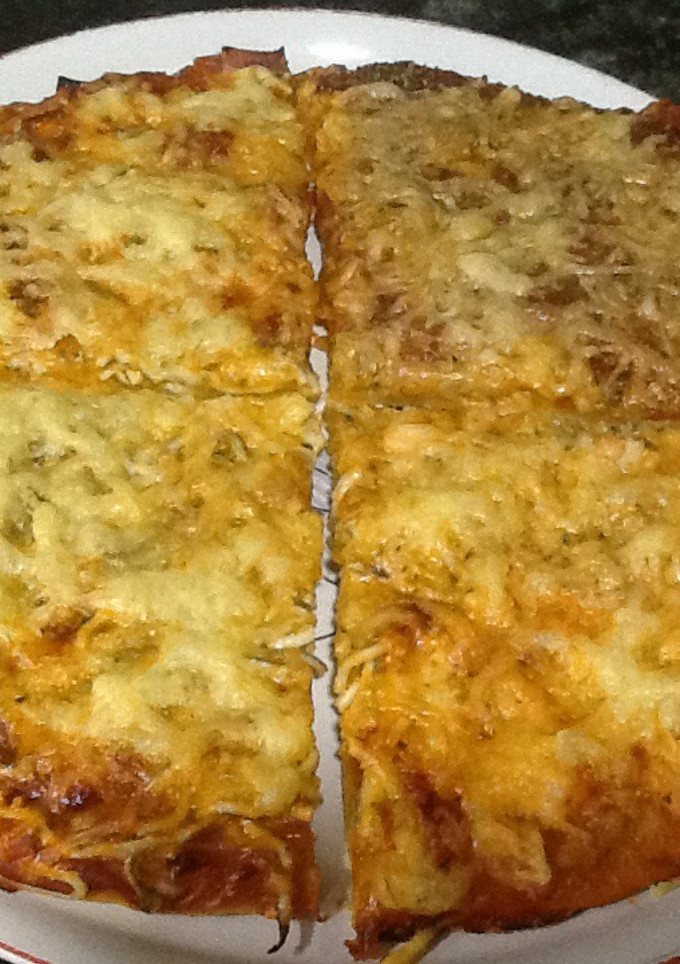 Una foto de Pizza cuatro gustos