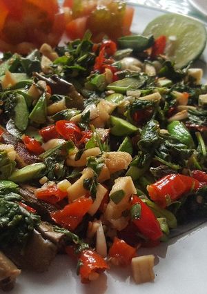 Foto resep Terong Panggang Sambal Kemangi Pete