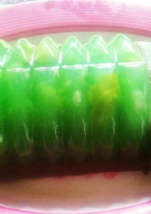 Foto resep Puding kelapa muda lapis coklat with avocado