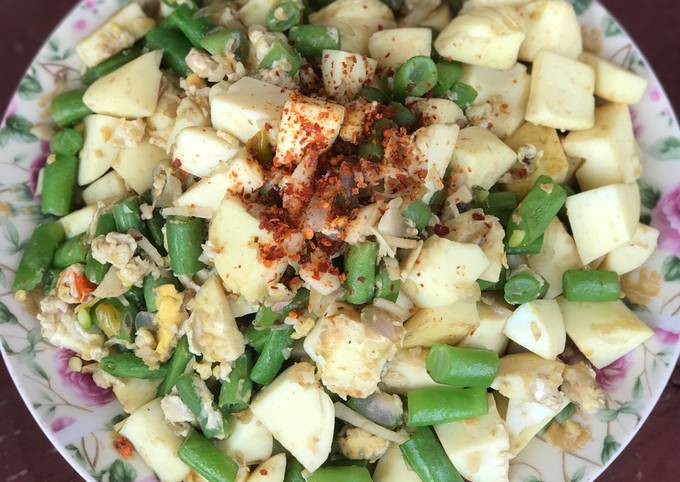 Resep membuat Orak arik putih telur buncis yang enak