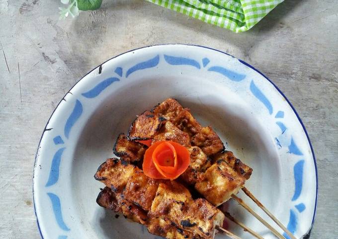 Resep: Sate Tahu Bumbu Kacang Murah