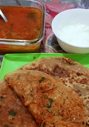 Hình của món Radish poratha.