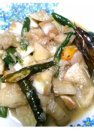 Foto resep Oseng terong putih