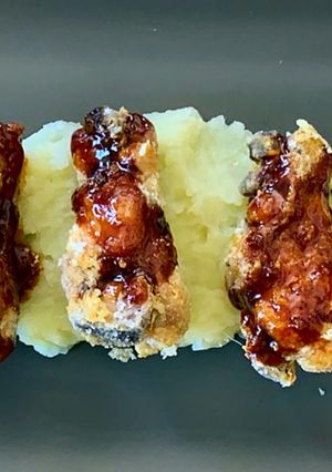 Una foto de Alitas de pollo con glaseado picante