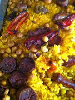 Una foto de Arroz al horno con sobras de cocido