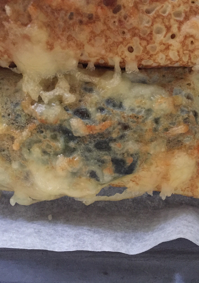 Una foto de Crepes rellenos de espinacas