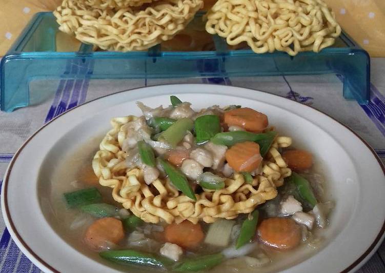 Resep Ifue mie ayam sayur #Bandung_RecookDiahAyu yang Menggugah Selera