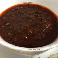A picture of Kerala Ginger Curry.