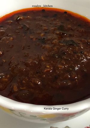 A picture of Kerala Ginger Curry.