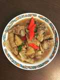 Stew pork pineapple with skin tofu