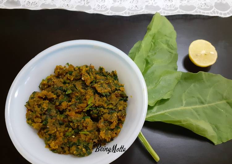 Spinach-Besan Sabzi