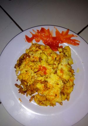Foto resep Omelet tahu telur wortel