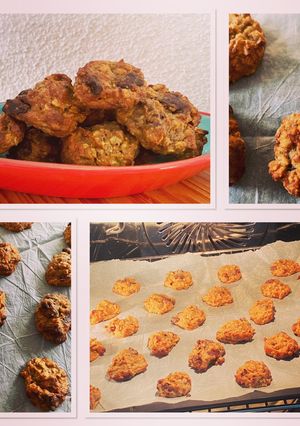 Une photo de Cookies bananes avoine chocolat