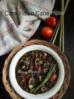 Foto resep Cumi Hitam Cabe Hijau