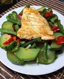 Pollo a la plancha con verduras